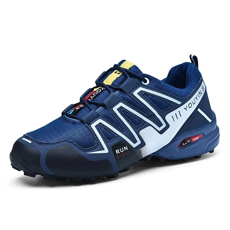 large size outdoor mountaineering shoes men's shoes breathable shock absorption sports hiki