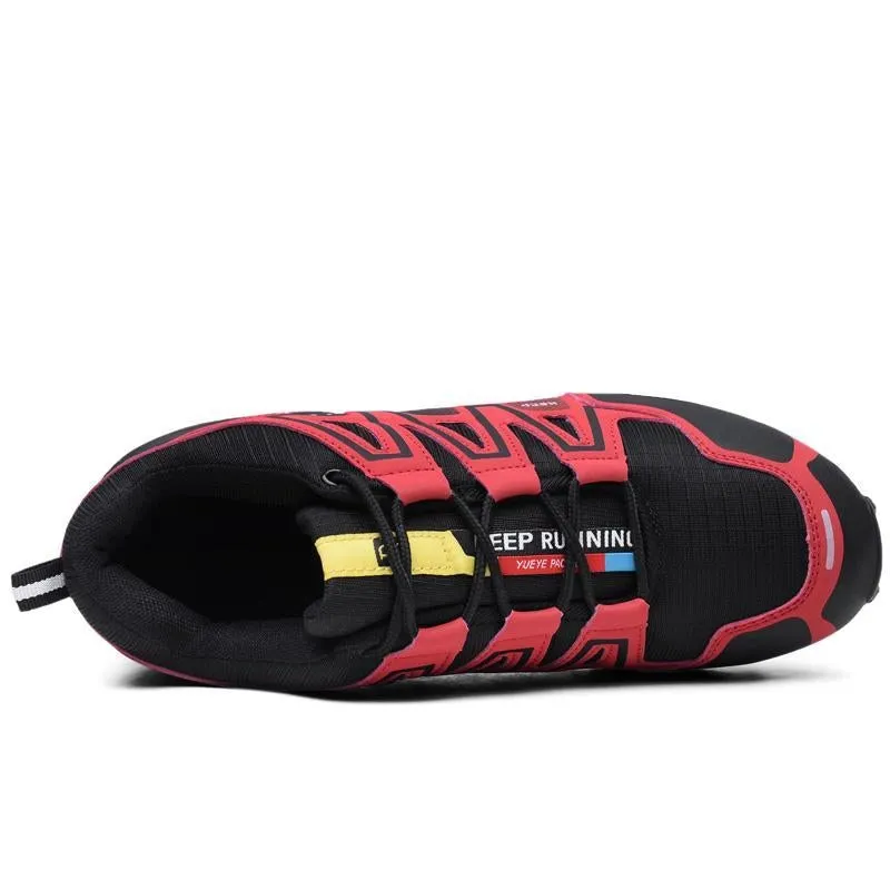 large size outdoor mountaineering shoes men's shoes breathable shock absorption sports hiki