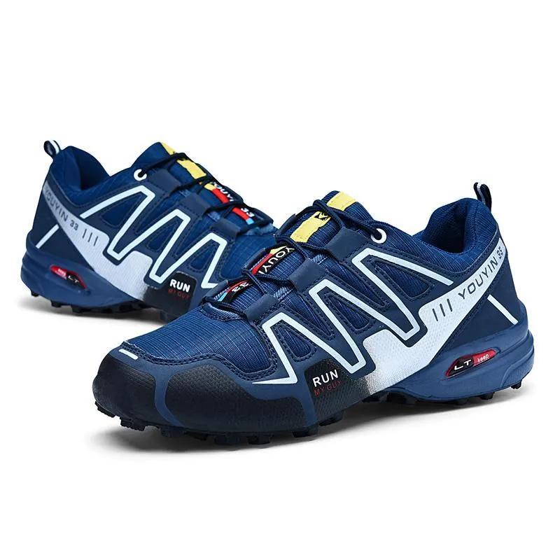 large size outdoor mountaineering shoes men's shoes breathable shock absorption sports hiki