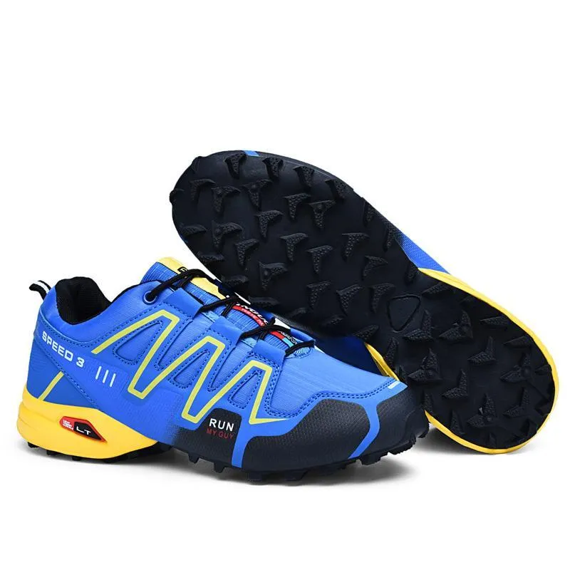 large size outdoor mountaineering shoes men's shoes breathable shock absorption sports hiki
