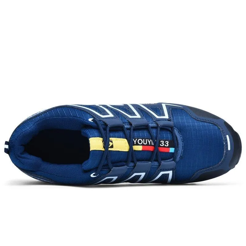 large size outdoor mountaineering shoes men's shoes breathable shock absorption sports hiki