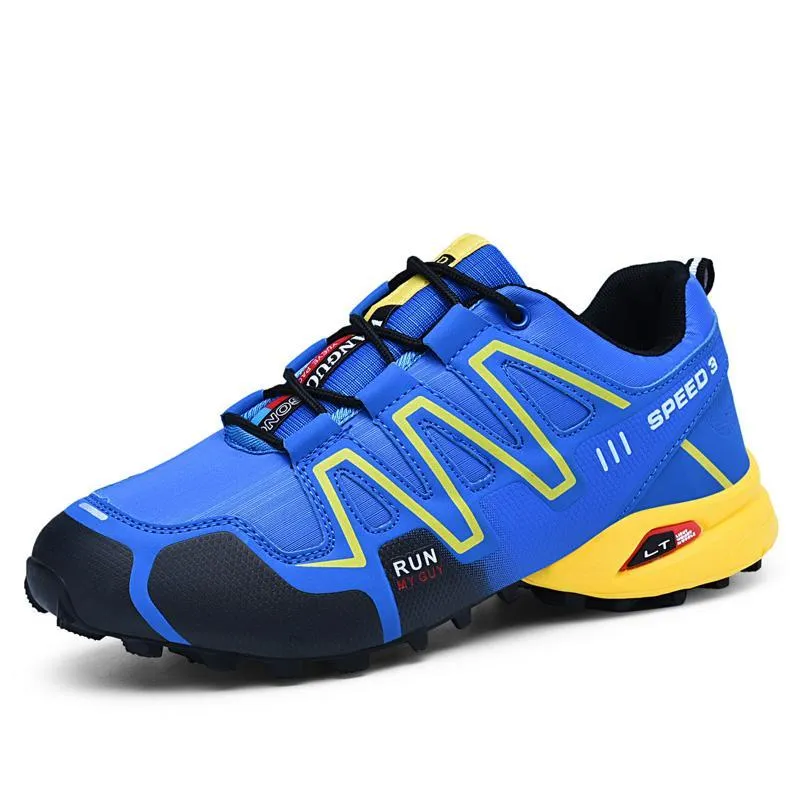 large size outdoor mountaineering shoes men's shoes breathable shock absorption sports hiki