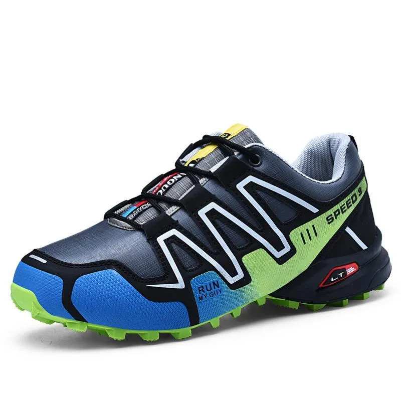 large size outdoor mountaineering shoes men's shoes breathable shock absorption sports hiki