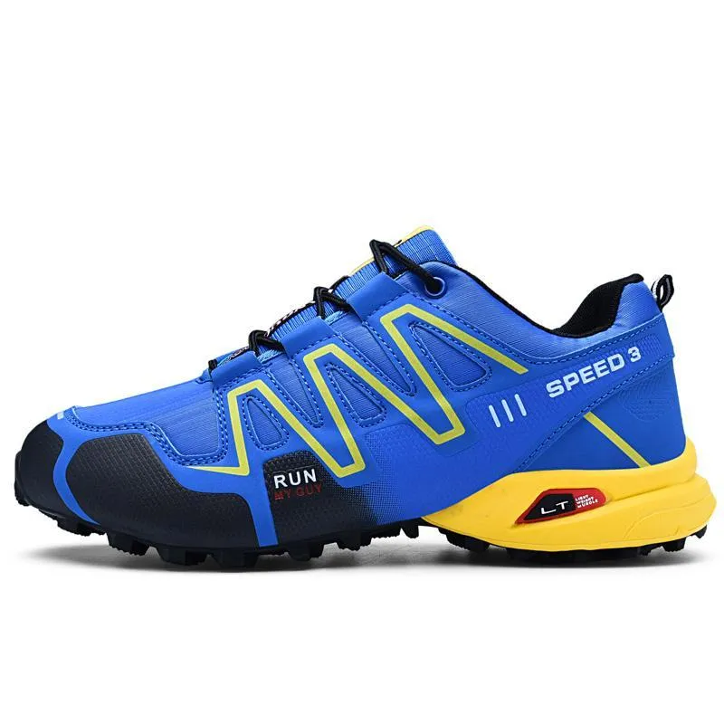large size outdoor mountaineering shoes men's shoes breathable shock absorption sports hiki