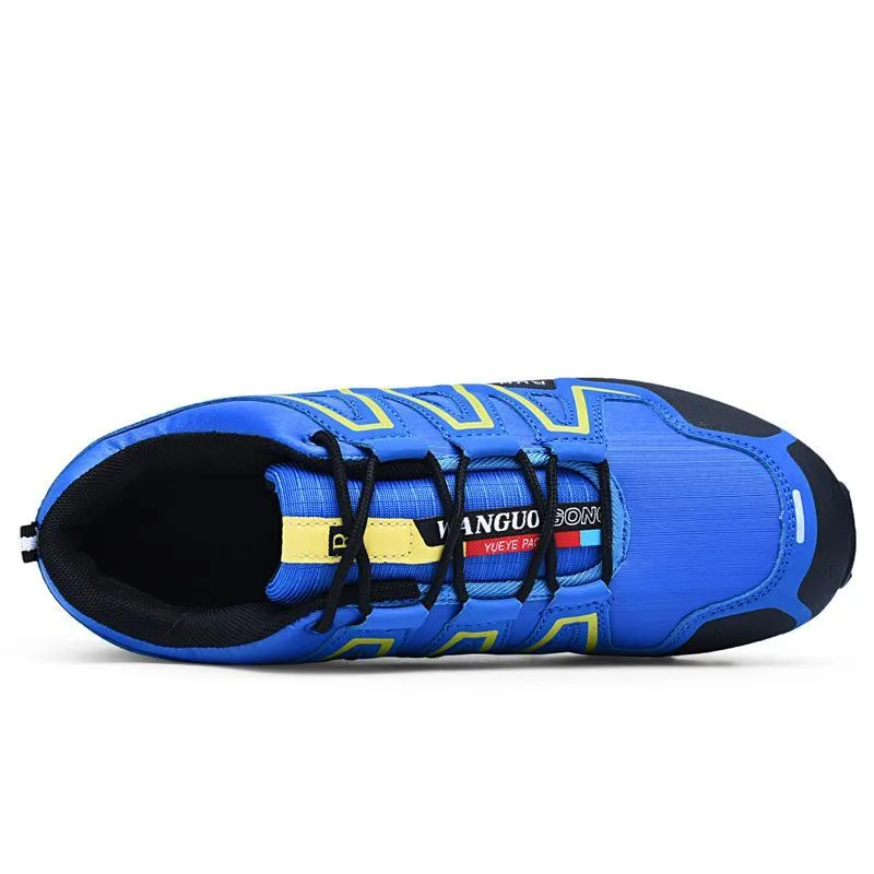 large size outdoor mountaineering shoes men's shoes breathable shock absorption sports hiki