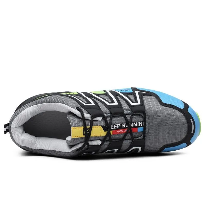 large size outdoor mountaineering shoes men's shoes breathable shock absorption sports hiki