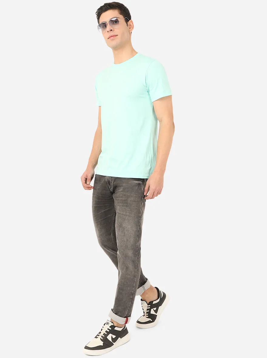 Light Grey Washed Slim Fit Jeans | JadeBlue