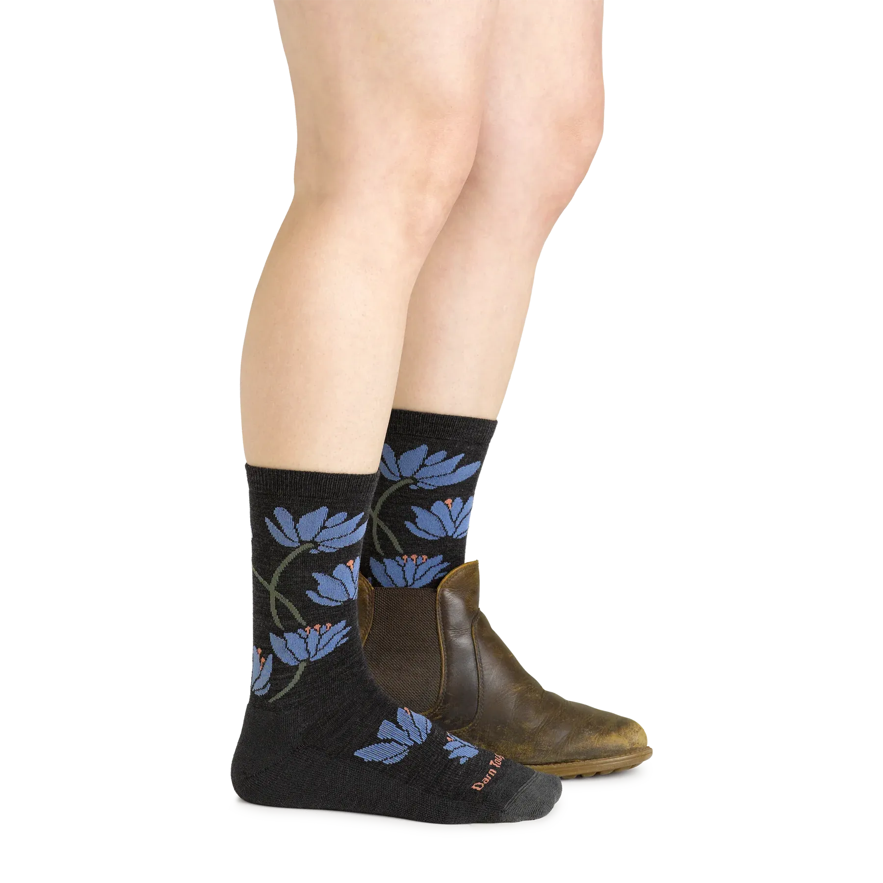 Lilies Crew Lightweight Lifestyle Sock w/ Cushion (Women's) - D6089W
