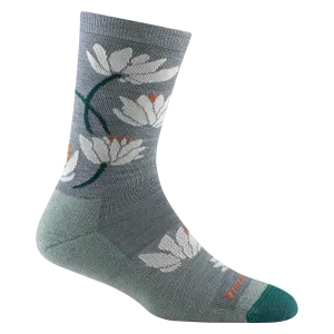 Lilies Crew Lightweight Lifestyle Sock w/ Cushion (Women's) - D6089W