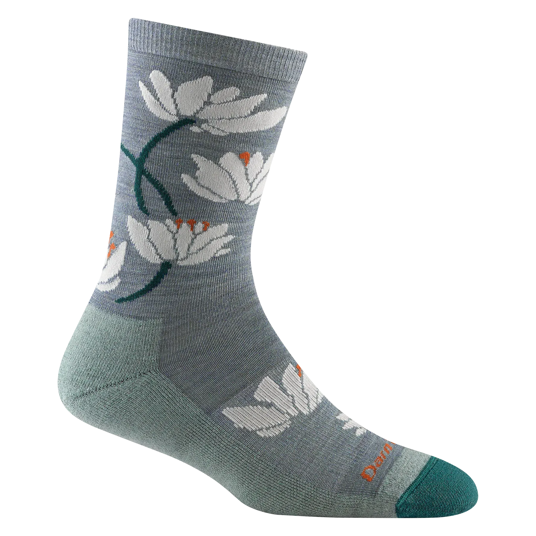 Lilies Crew Lightweight Lifestyle Sock w/ Cushion (Women's) - D6089W