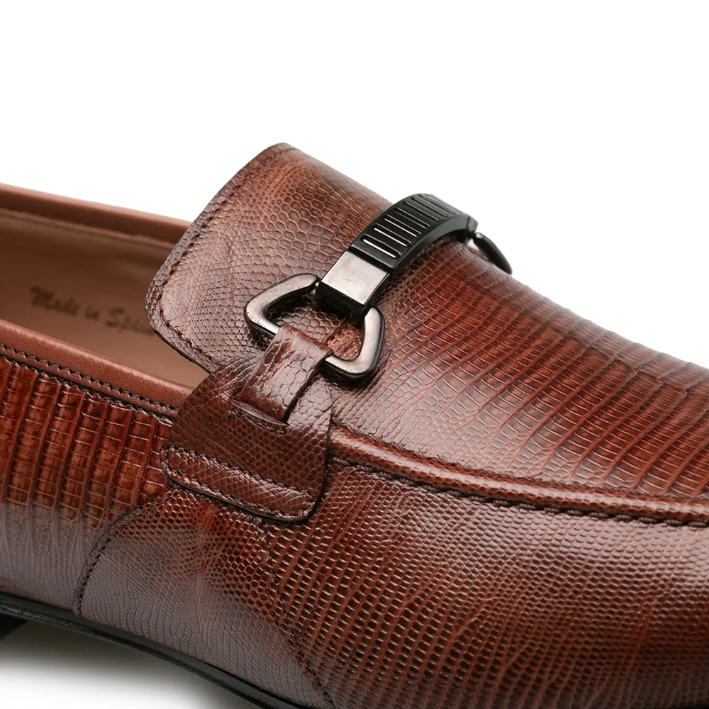 Lizard Dress Ornament Loafer