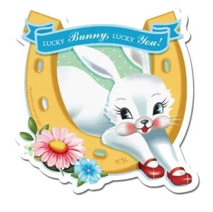Lucky Bunny Vinyl Sticker