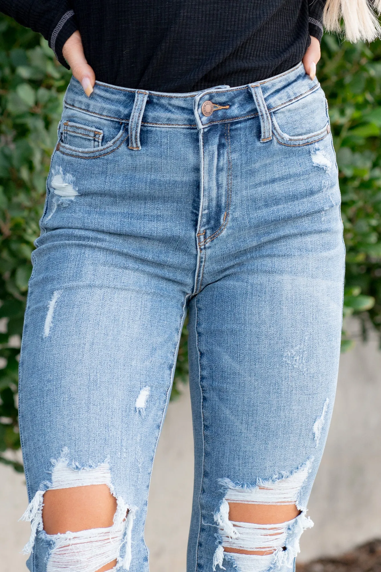 Mason City High Rise Distressed Boot Cut