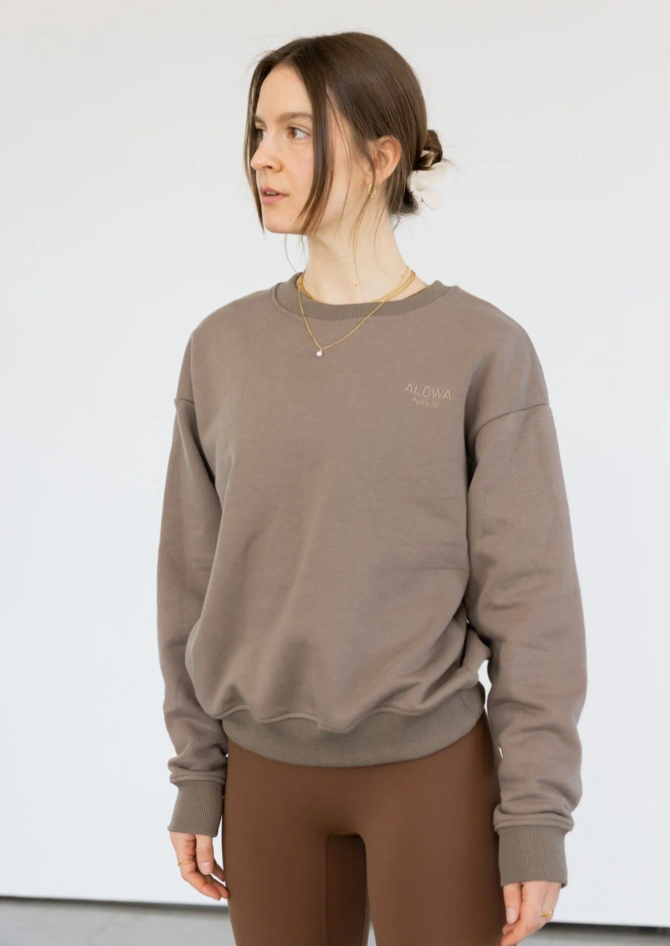 Maya Oversized Crewneck Coconut