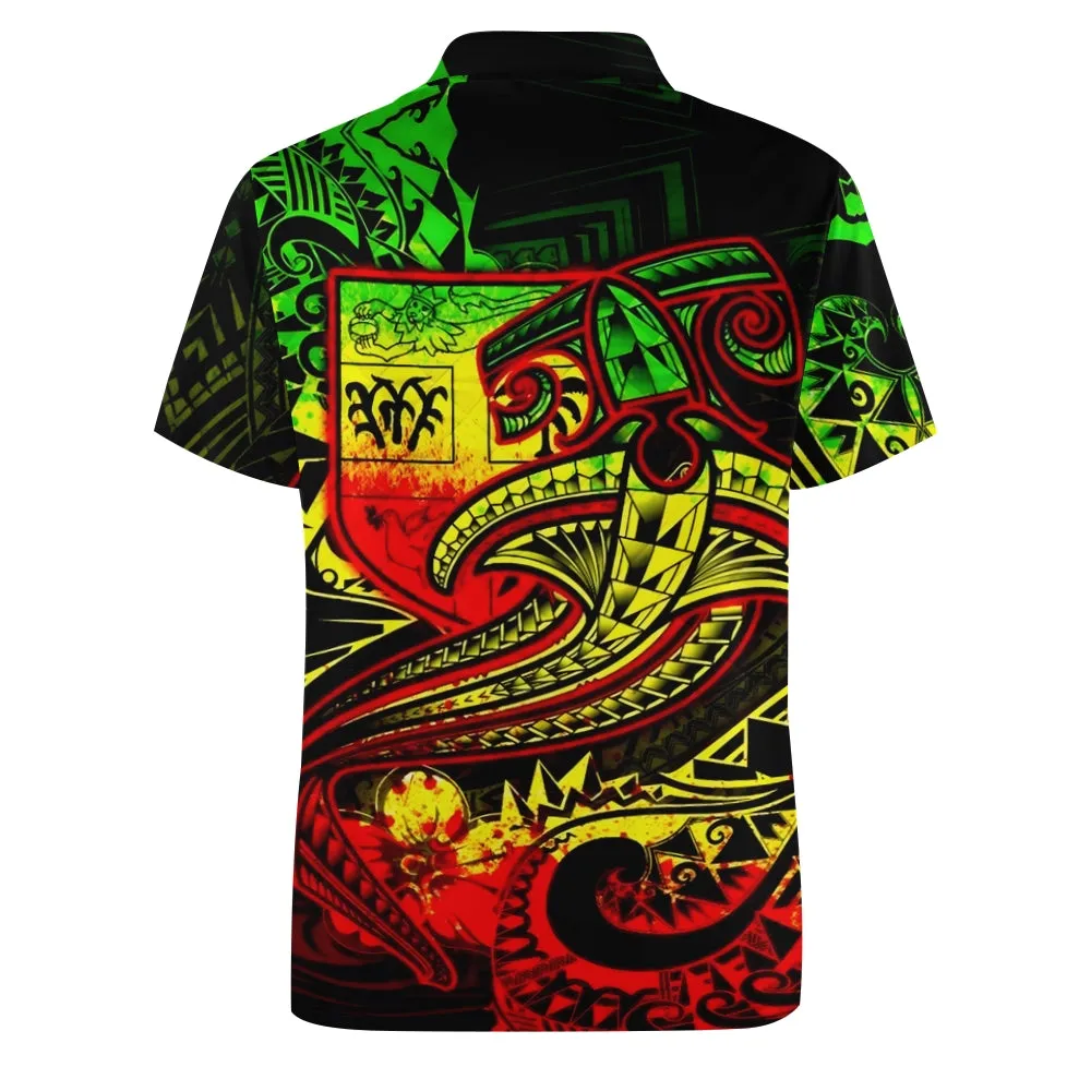 Men's Button Down Short Sleeve Polo 2405001195