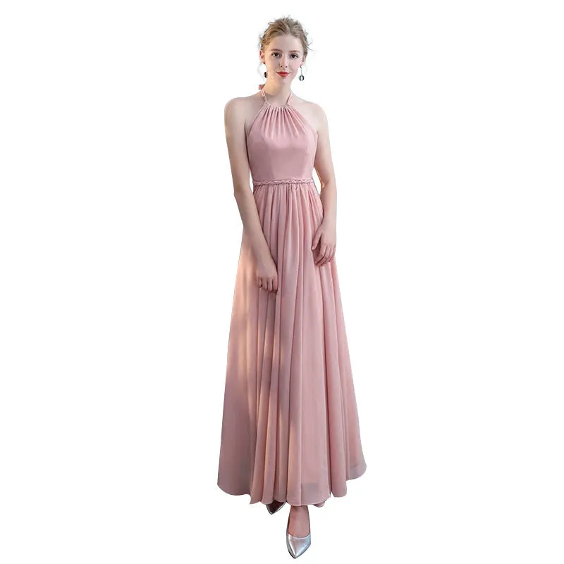 Mismatched Chiffon A-line Floor Length Long Bridesmaid Dresses,SFWG00403