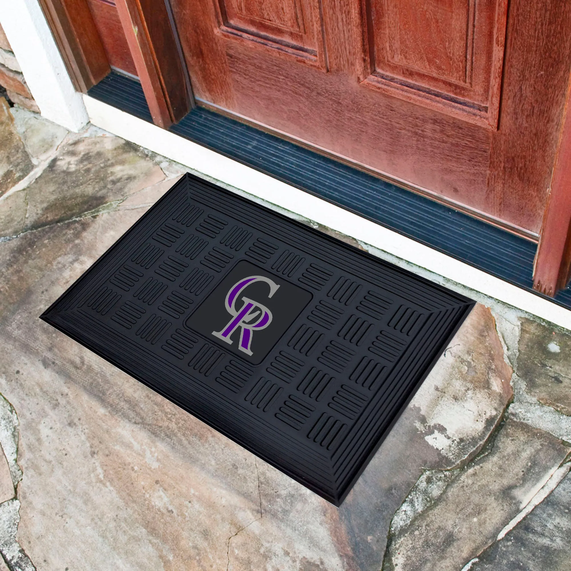 MLB - Colorado Rockies Medallion Door Mat