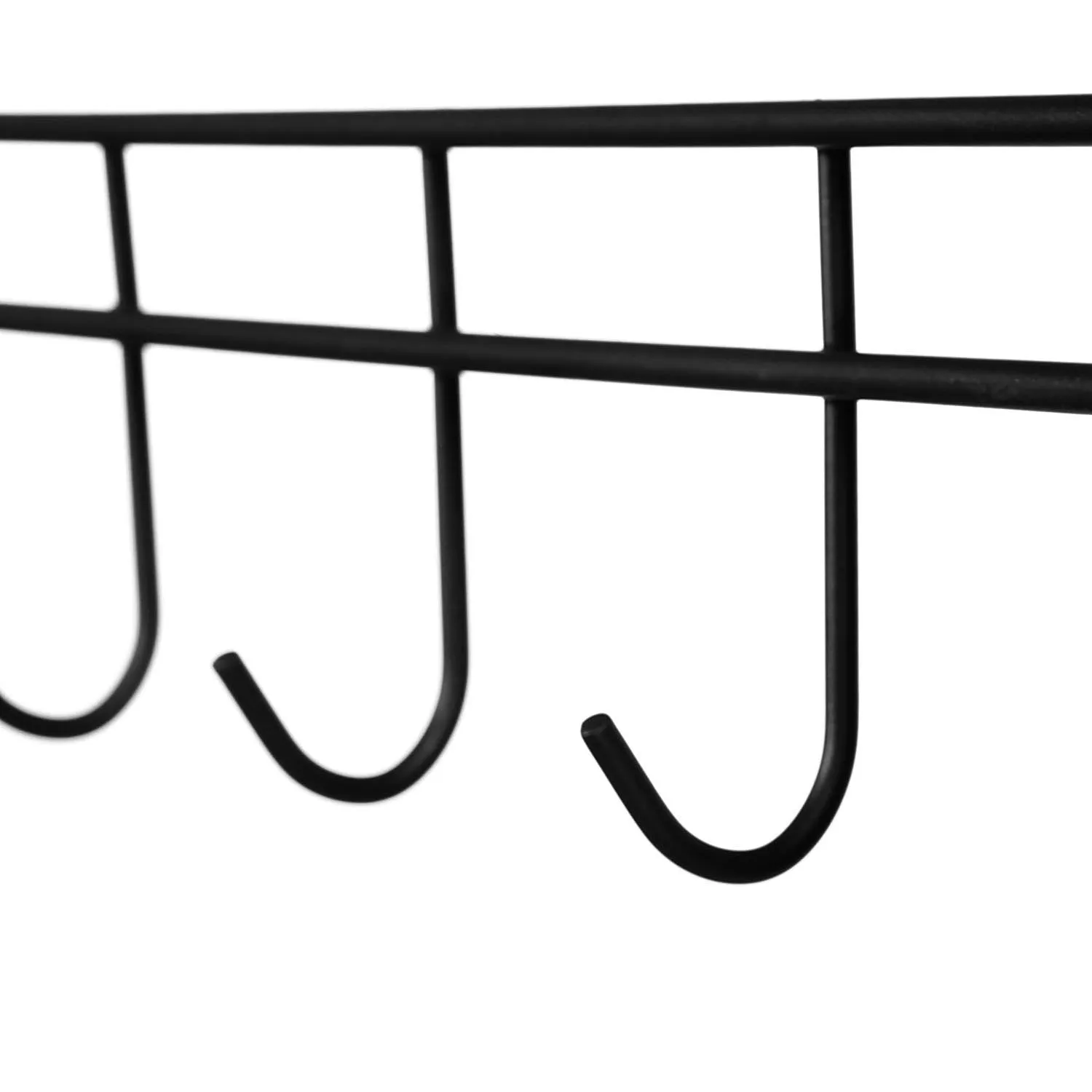 Modrine Double Rod Garment Rack, 3 Tiers Heavy Duty Hanging Closet, with Lockable Rolling Wheels, 2 Side Hooks and 2 Clothes Rods (Black)