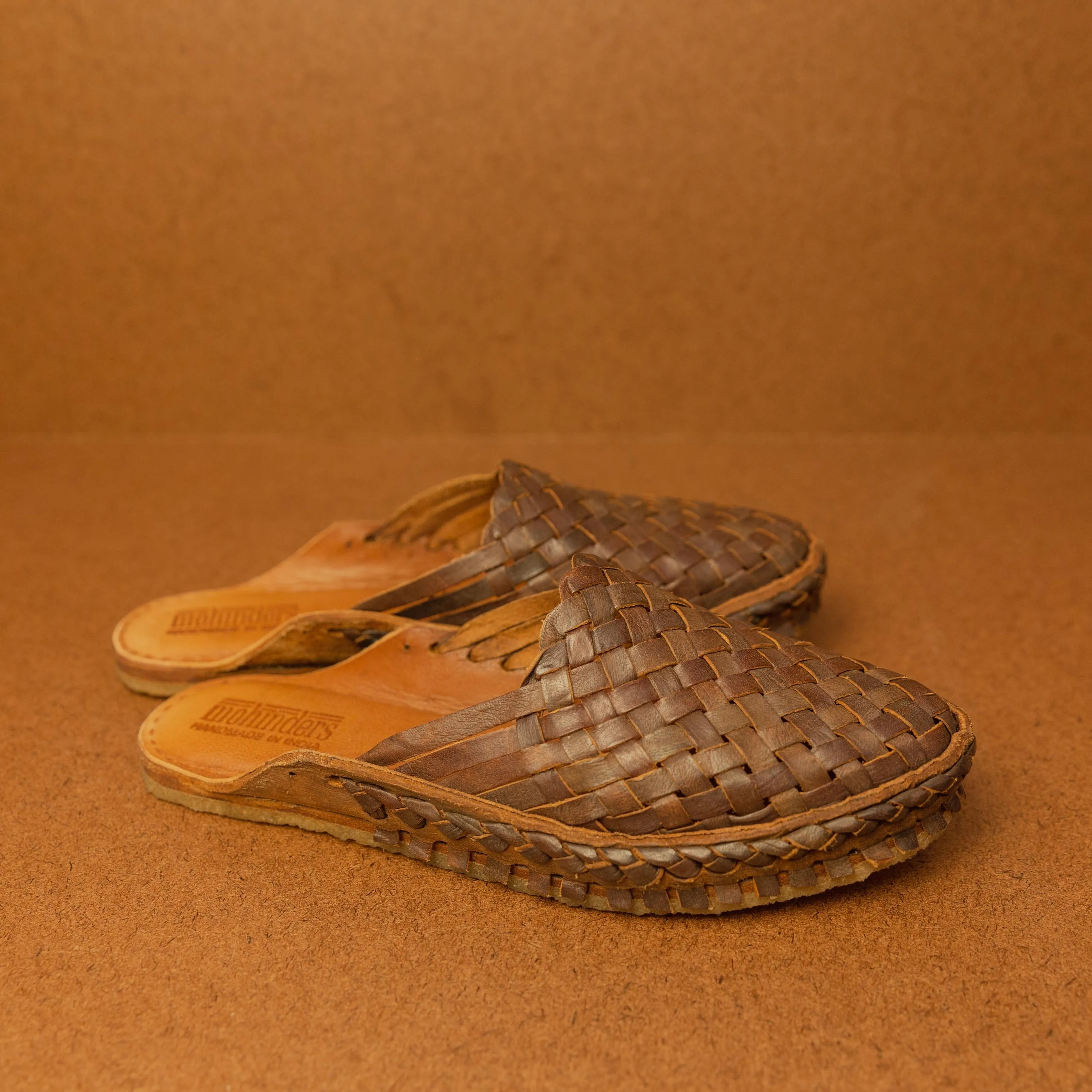 Mohinders Women's Woven Slides in Walnut