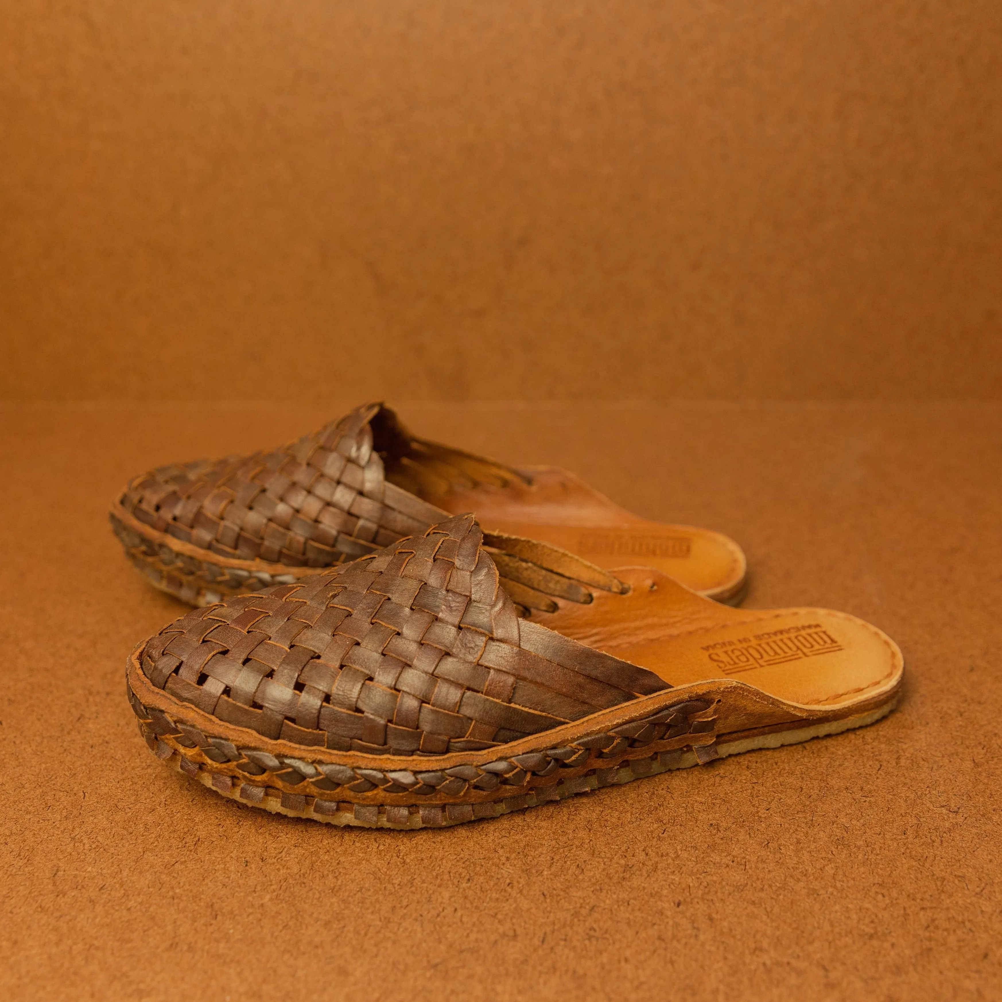 Mohinders Women's Woven Slides in Walnut