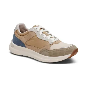 Molly Lace Up Sneakers - Tan - AF201