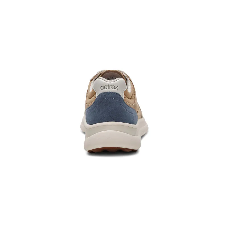 Molly Lace Up Sneakers - Tan - AF201
