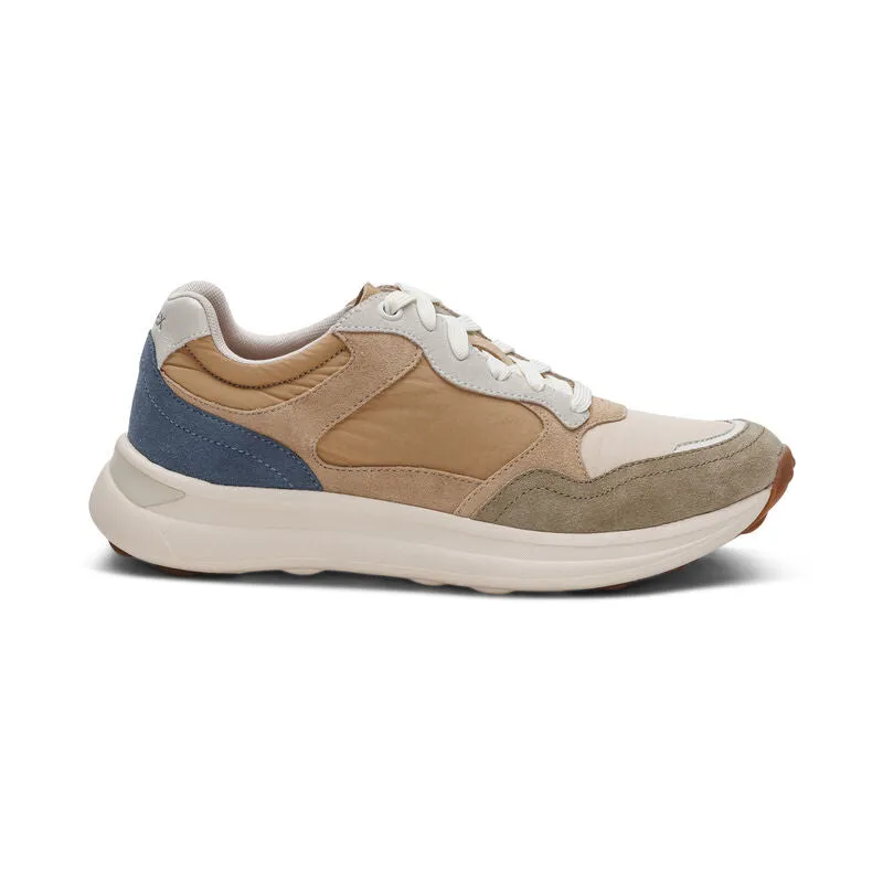 Molly Lace Up Sneakers - Tan - AF201