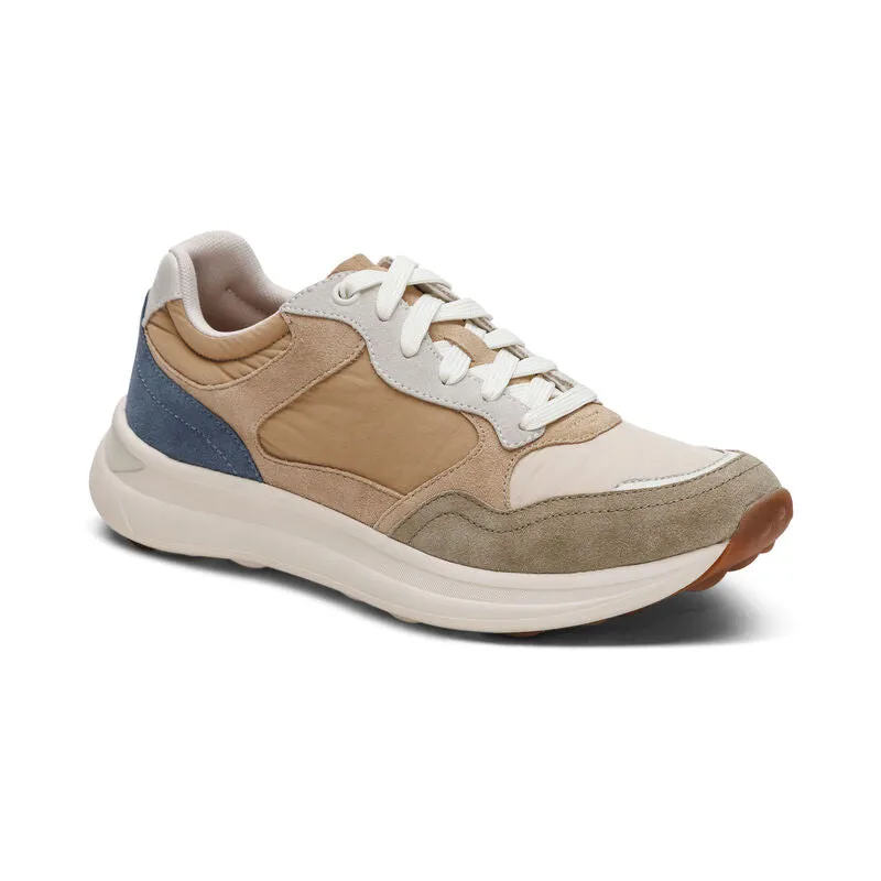 Molly Lace Up Sneakers - Tan - AF201