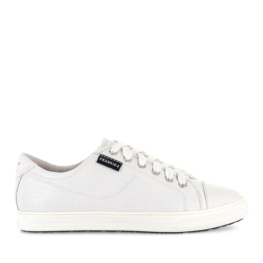 NAT III - WHITE PUNCHED LEATHER