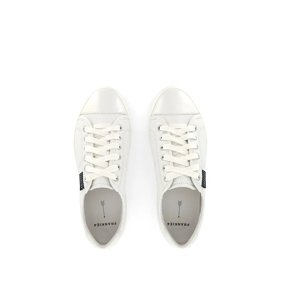 NAT III - WHITE PUNCHED LEATHER