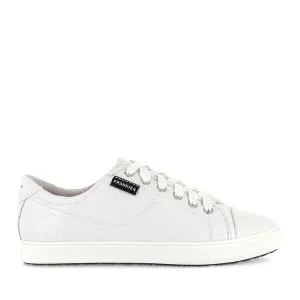 NAT III - WHITE PUNCHED LEATHER