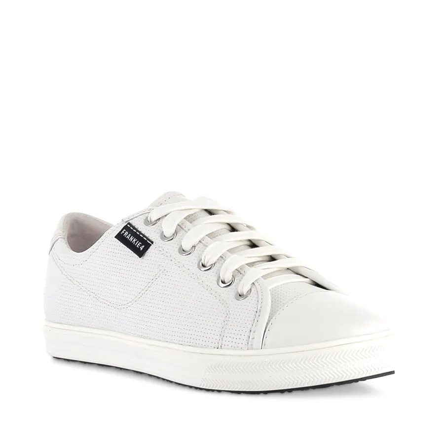 NAT III - WHITE PUNCHED LEATHER