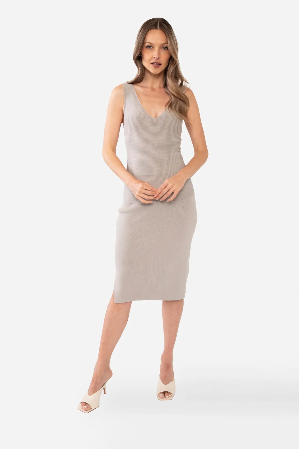 NATALIYA PENCIL SKIRT - PEACH
