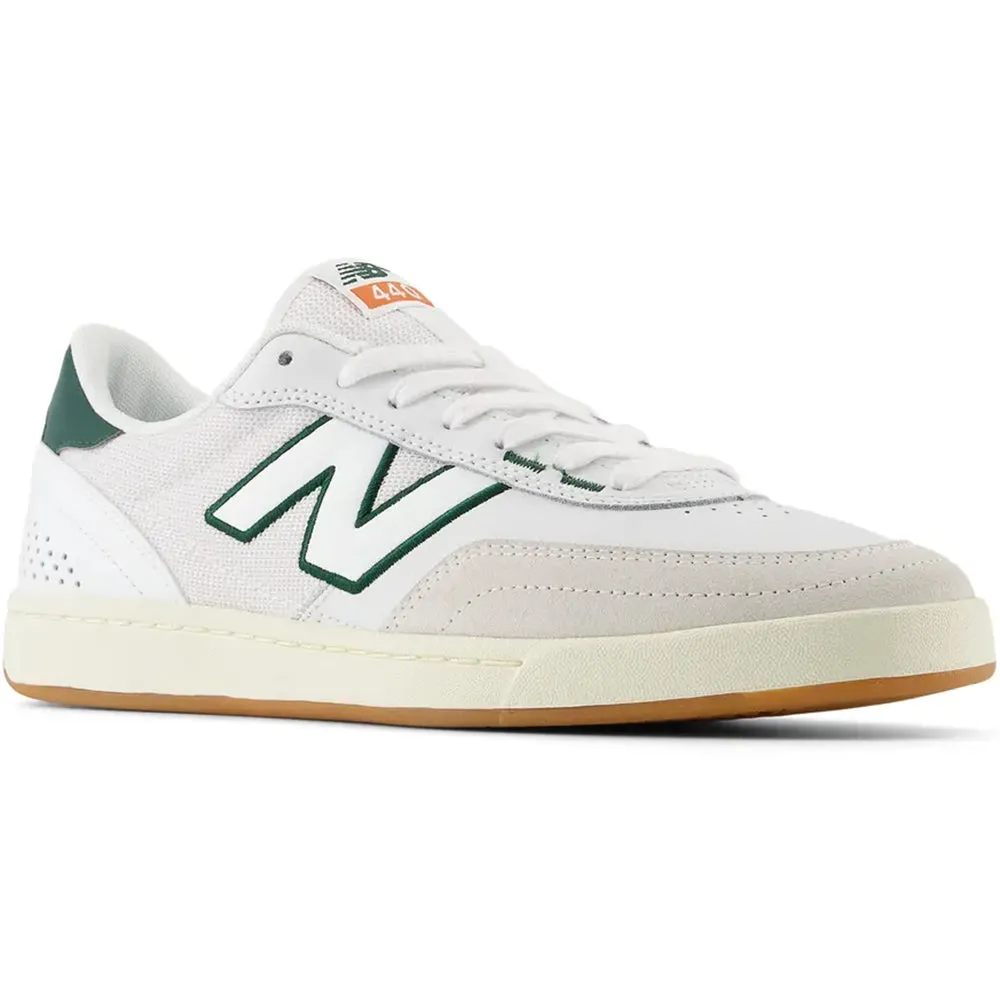 New Balance Numeric 440 V2 Shoes White/Forest Green