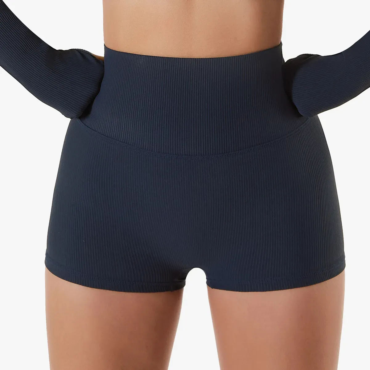 Nibbles High-Waist Ribbed Seamless Booty Shorts