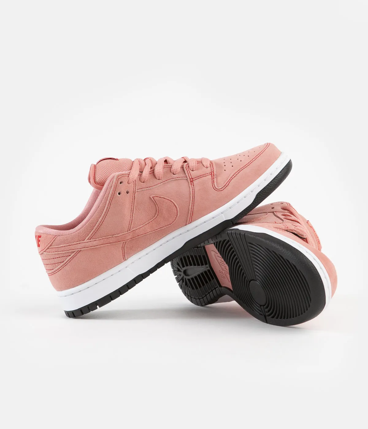 Nike SB Dunk Low Pro Premium 'Pink Pig' Shoes - Atomic Pink / Atomic Pink - University Red
