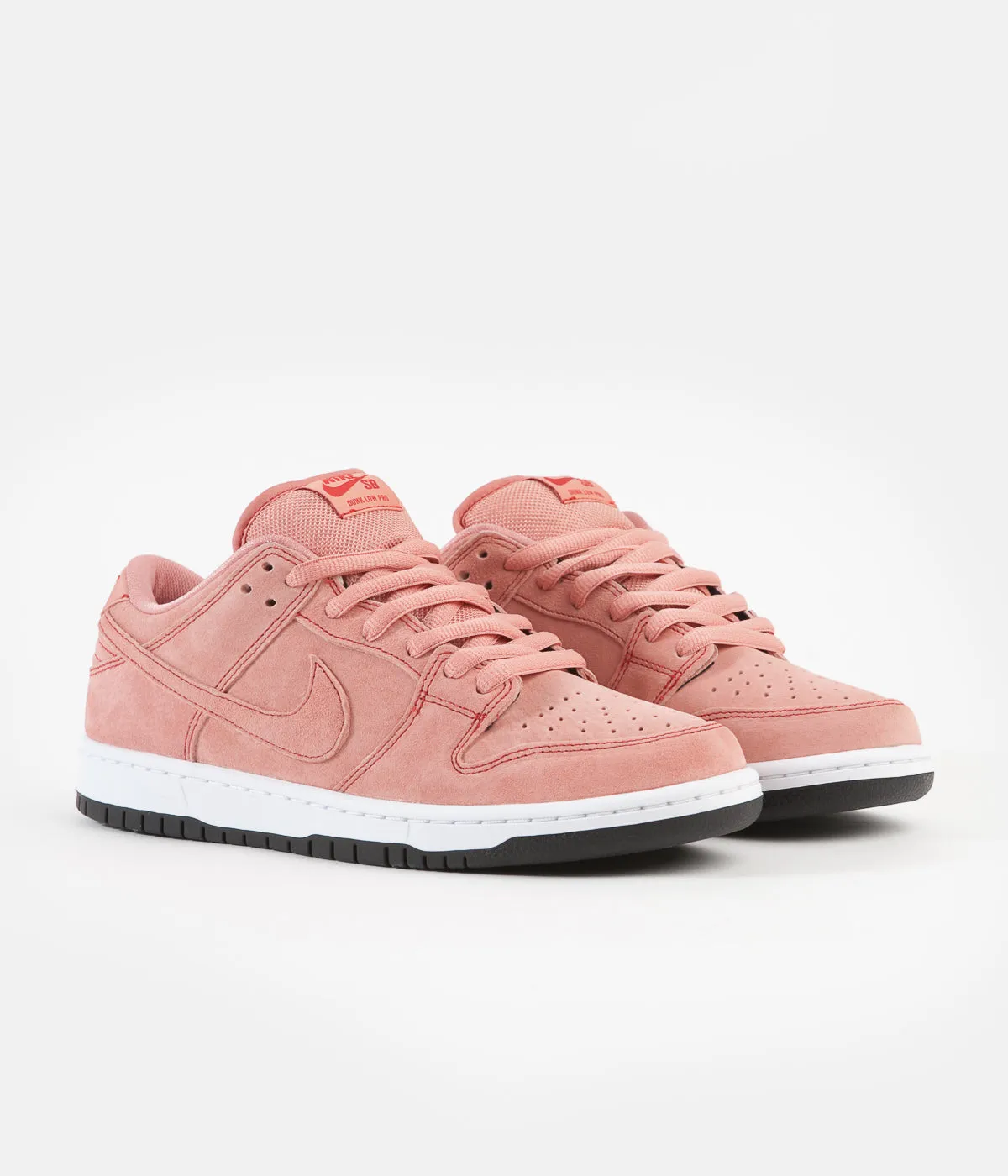 Nike SB Dunk Low Pro Premium 'Pink Pig' Shoes - Atomic Pink / Atomic Pink - University Red