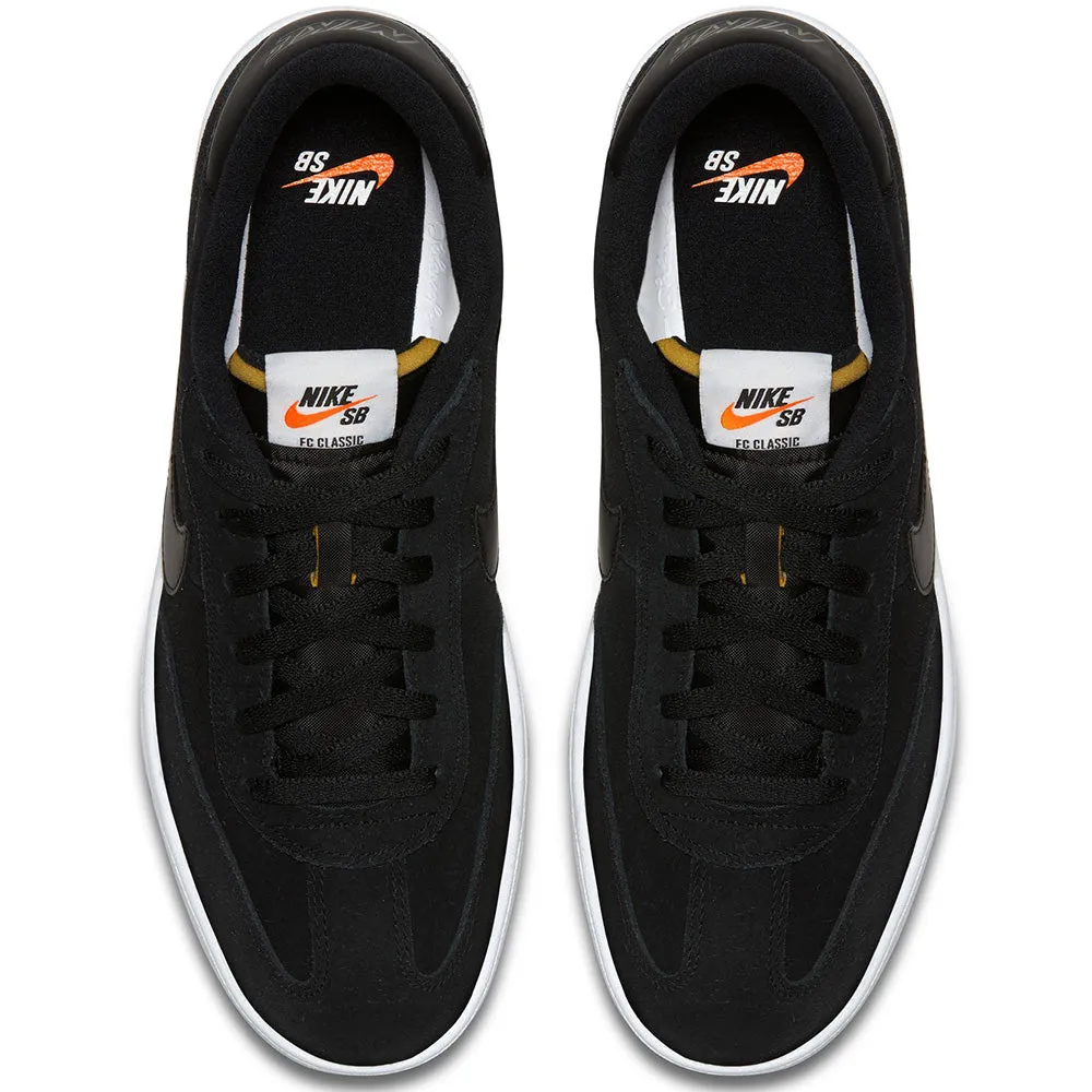 Nike SB FC Classic Shoes Black/Black-White-Vivid Orange
