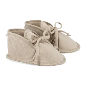 Nile Lace-Up Baby Shoes (Biscuit)