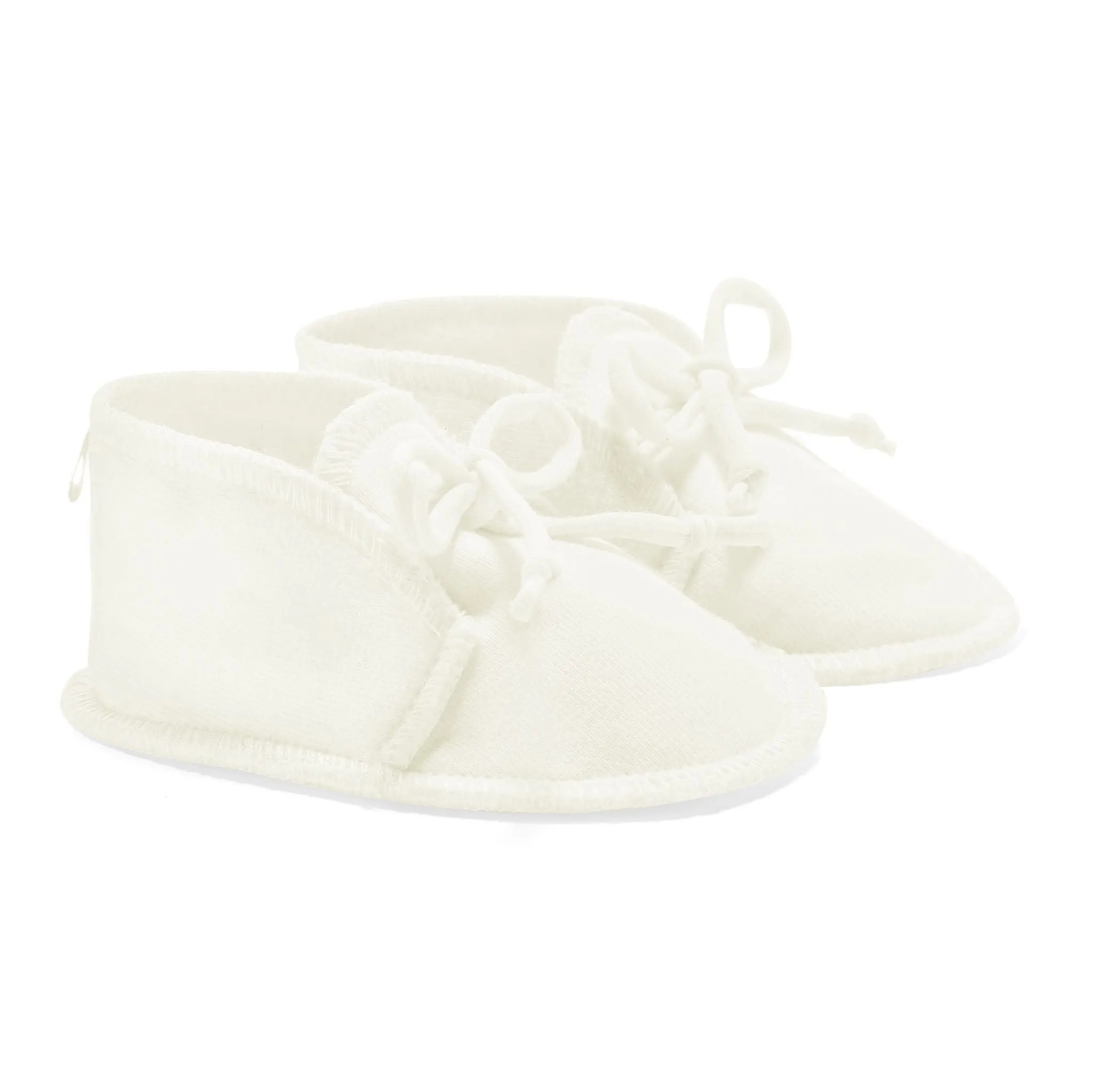 Nile Lace-Up Baby Shoes (Ivory)