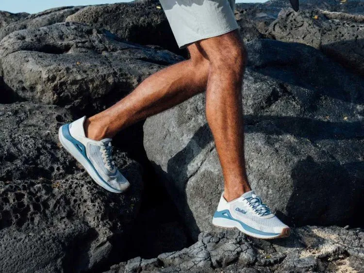 Olukai 'Ahi Men’s Sneakers Shoes Blue Pearl / White Sand