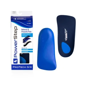 Powerstep Protech - 3/4 Length Orthotic Insole Shoe Inserts 