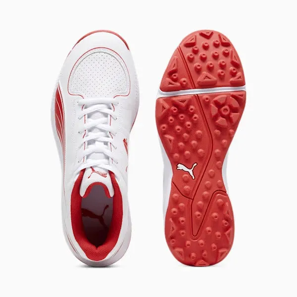 Puma 24 FH 10769901 Cricket Rubber Shoes Red White Size