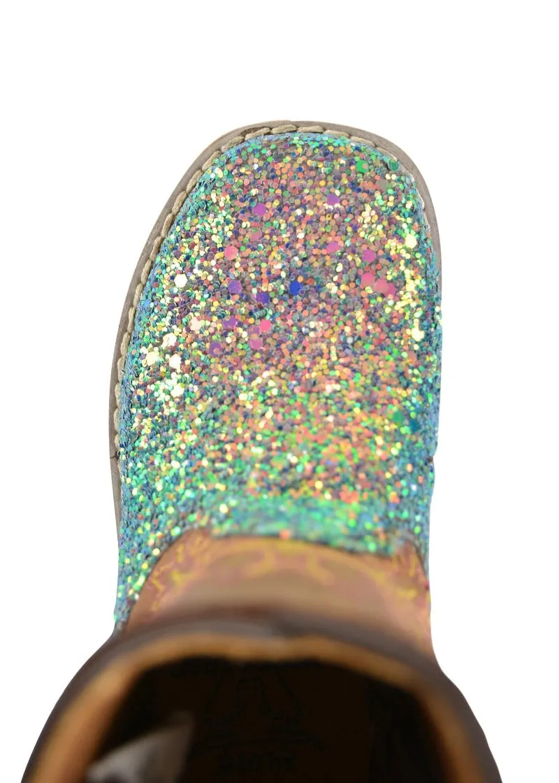 Pure Western Boots Toddler Sadie Blue Glitter (PCP78069T)