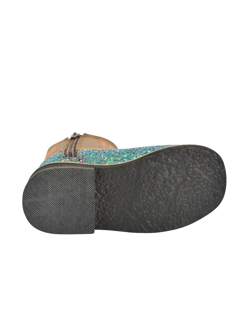 Pure Western Boots Toddler Sadie Blue Glitter (PCP78069T)