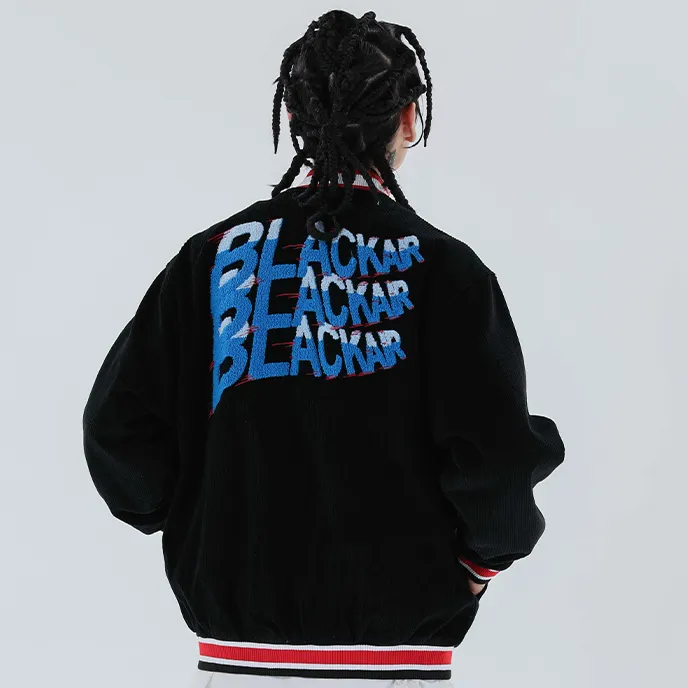 "BLACKAIR" Veste Bombers Baseball Teddy Gris - URB1™