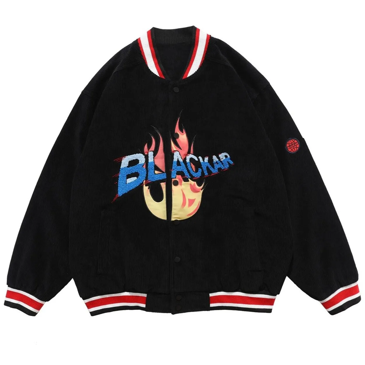 "BLACKAIR" Veste Bombers Baseball Teddy Gris - URB1™