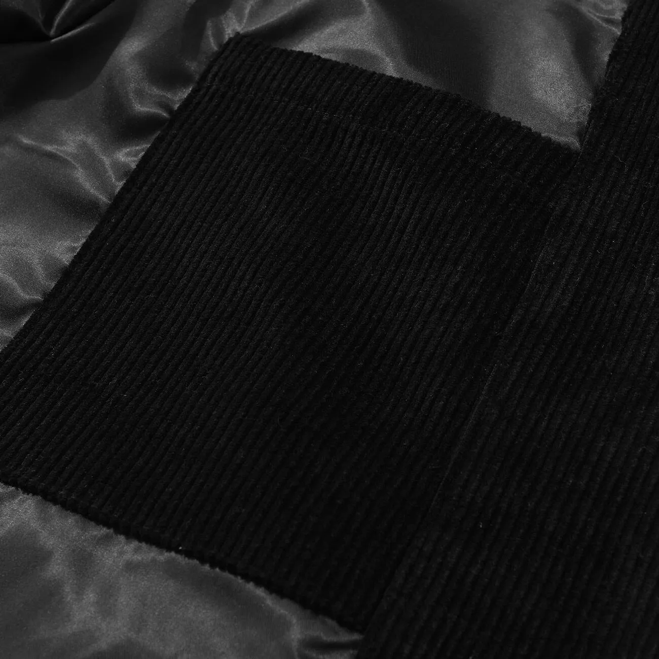 "BLACKAIR" Veste Bombers Baseball Teddy Noir - URB1™