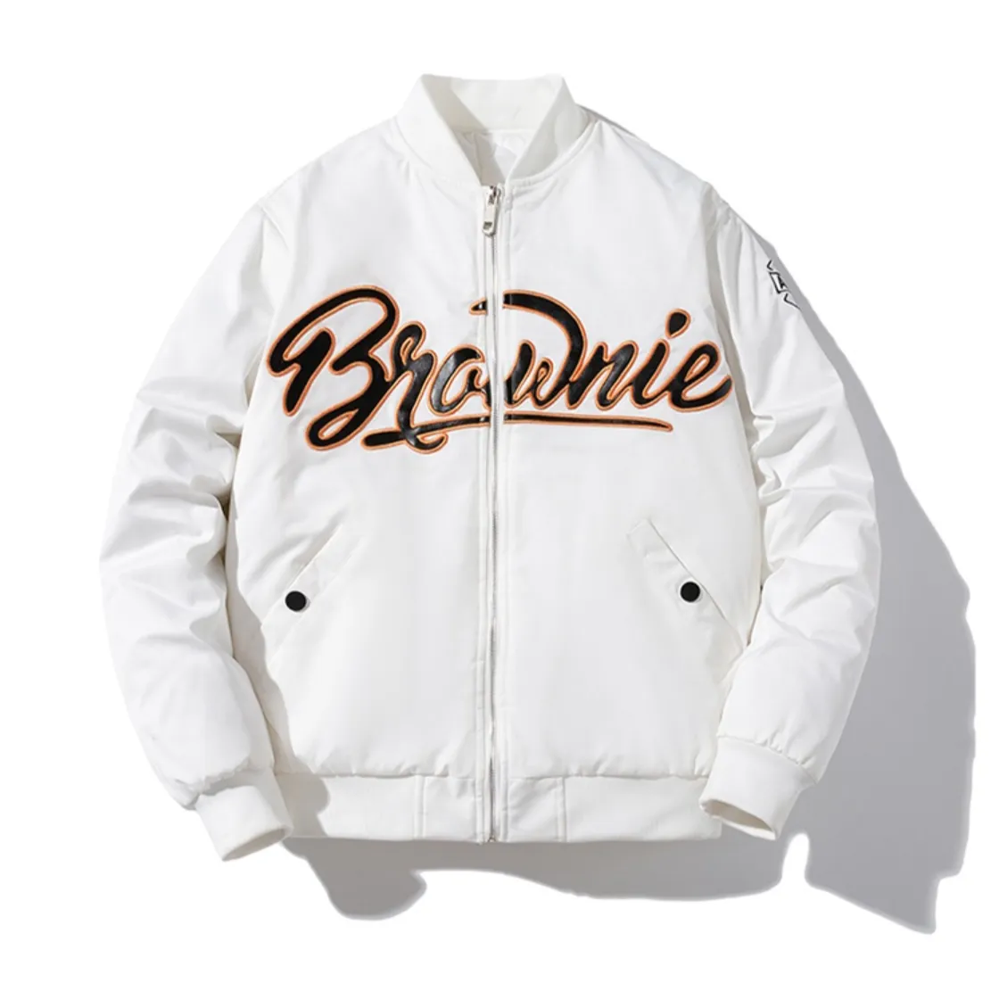 "BROWNIE" Veste Baseball Bombers Vintage Bleu-Vert - URB1™