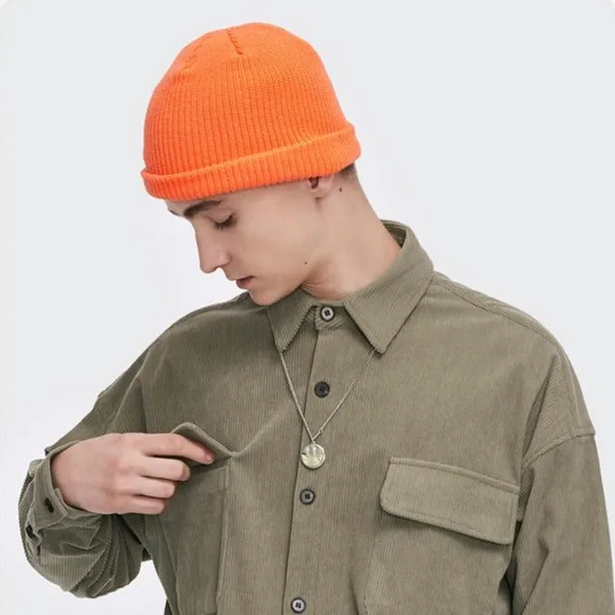 "CAPCUFF" Bonnet Gris Clair Streetwear - URB1™